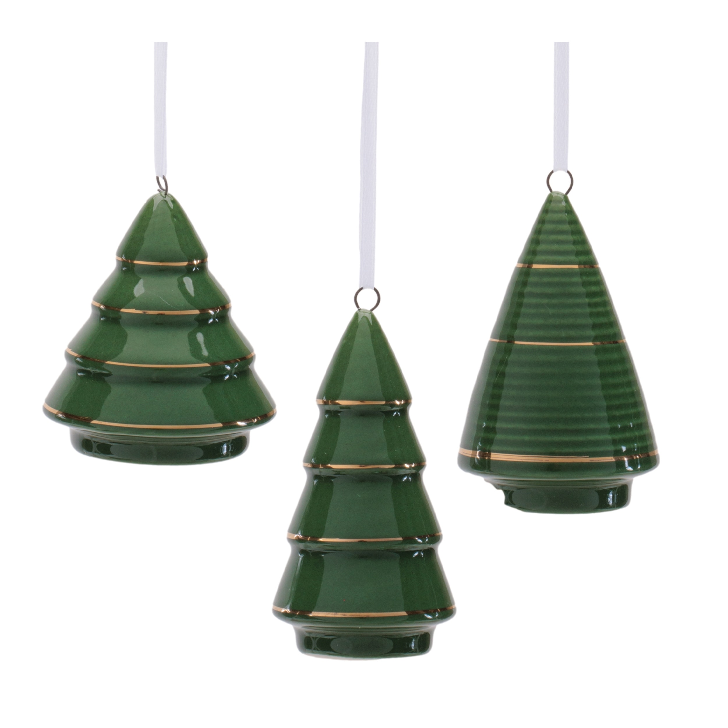 Ceramic Tree Ornament Set of 6
