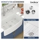 preview thumbnail 5 of 6, Lordear 30/33" Ceramic Sink Undermount Farmhouse White Apron Front Kitchen Sink with Accessories