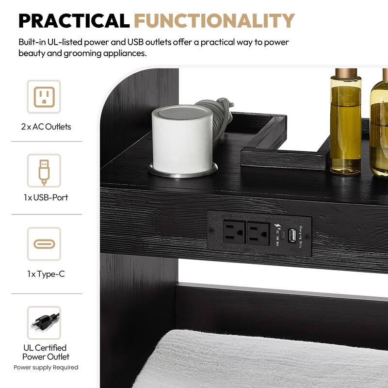 Cadiz Bath Vanity with Composite Stone Top and Mirror