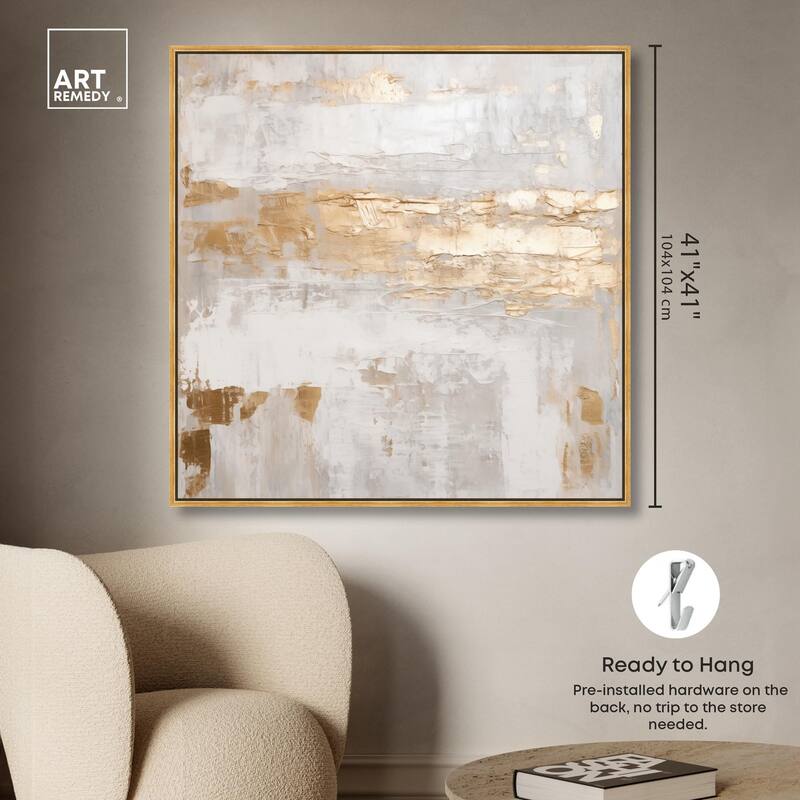 Melted Goldscape IV Canvas by Art Remedy
