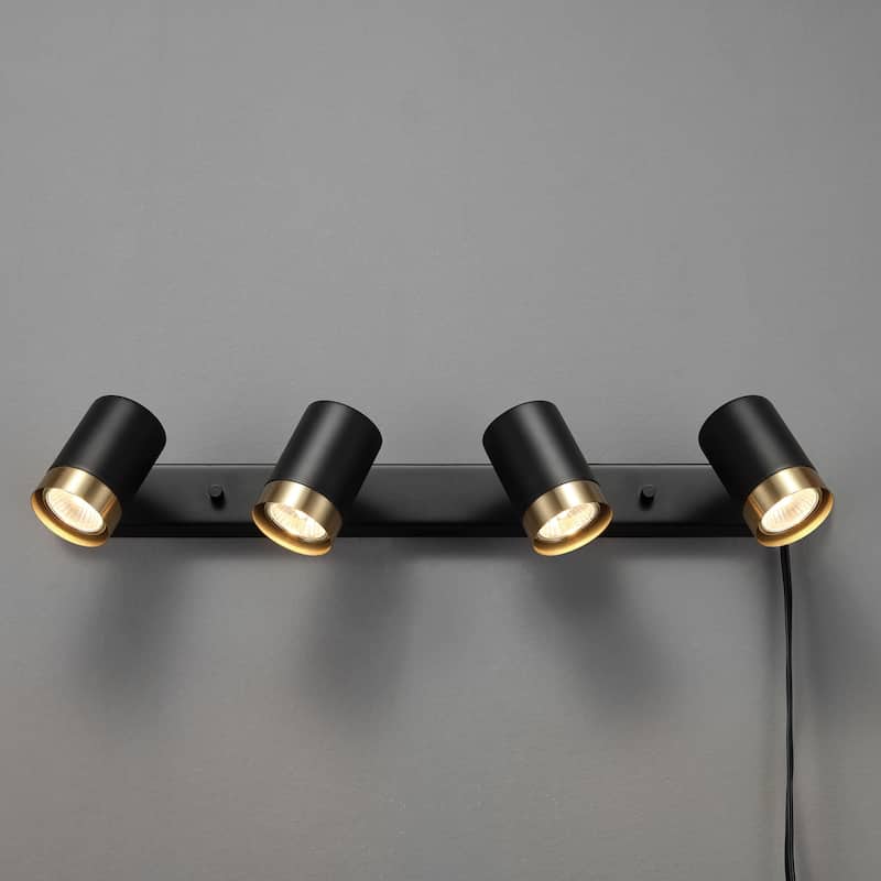 Globe Electric 91005455 Dale 4 Light 6" Tall Plug-In Wall Sconce
