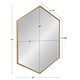 preview thumbnail 51 of 54, Kate and Laurel McNeer Glam Hexagon Framed Wall Mirror