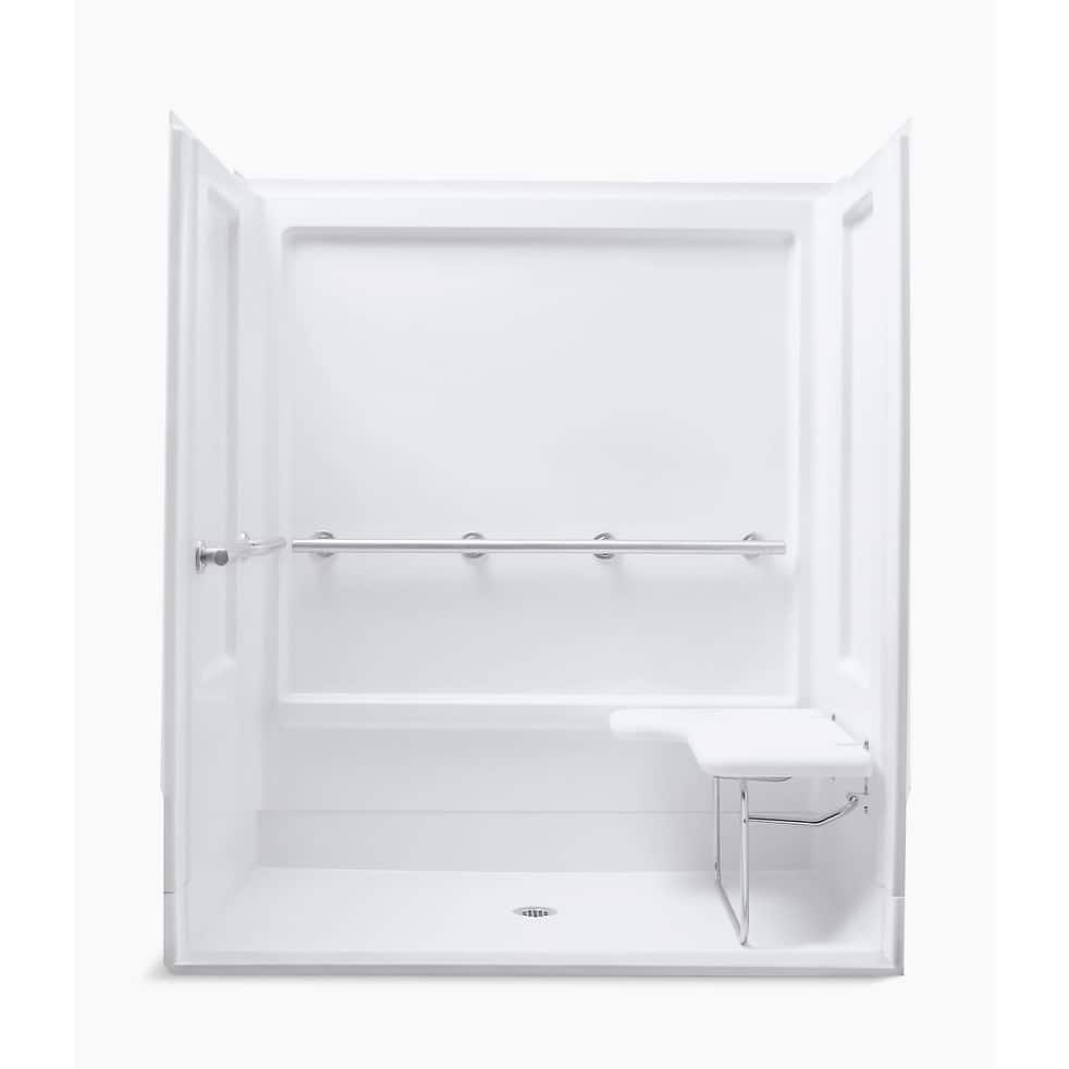 Sterling 62055115 ADA Shower 65-1/4" x 39-3/8" Vikrell Shower End Wall