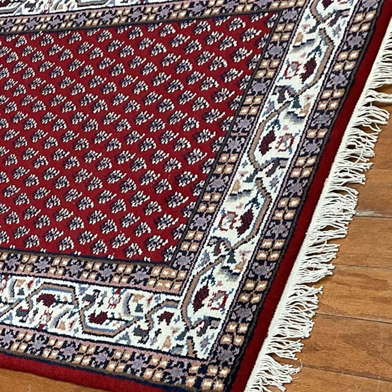 HERAT ORIENTAL Handmade Geometric Mir Wool Rug 3' X 5'4