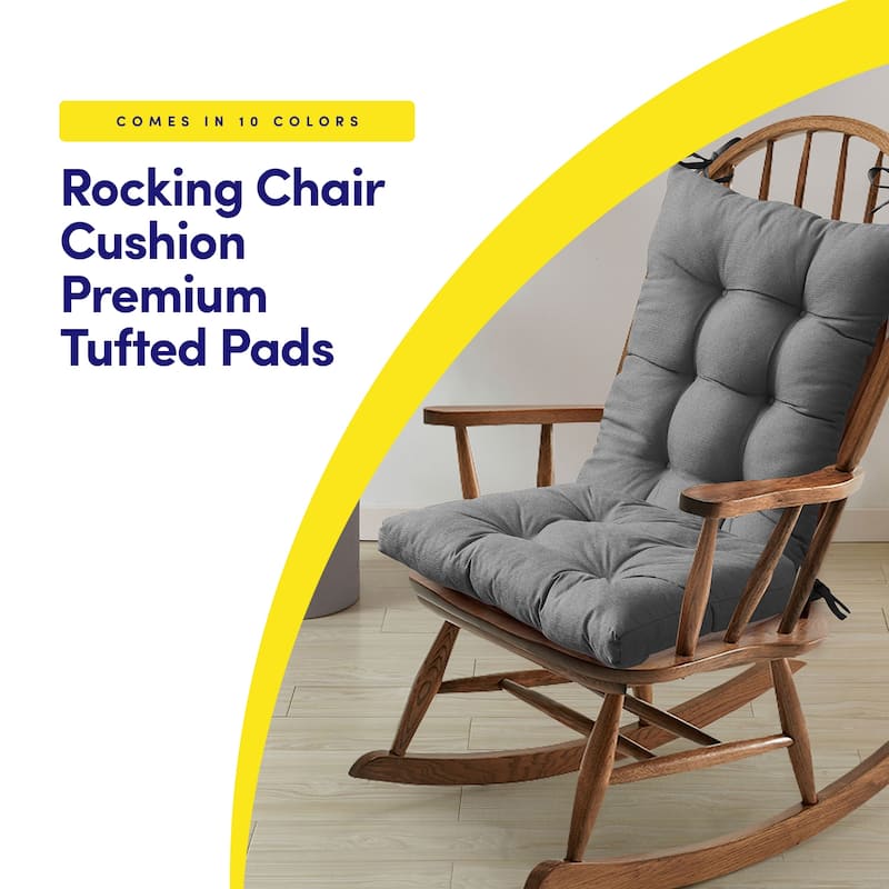 Sweet Home Collection Rocking Chair Cushion Set
