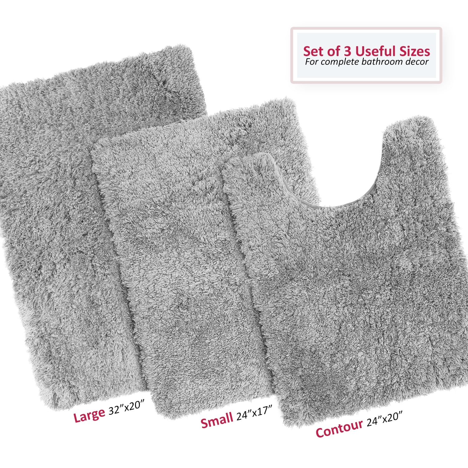 Porch & Den Lorena Shaggy/ Non-slip Rubber Backed Bath Rug - On