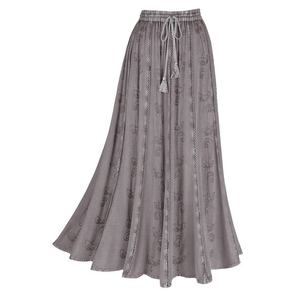 rayon petite maxi skirt
