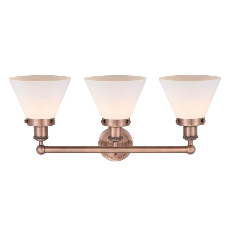 Innovations Lighting 616-3W-12-26 Cone Vanity Cone 3 Light 26" Wide