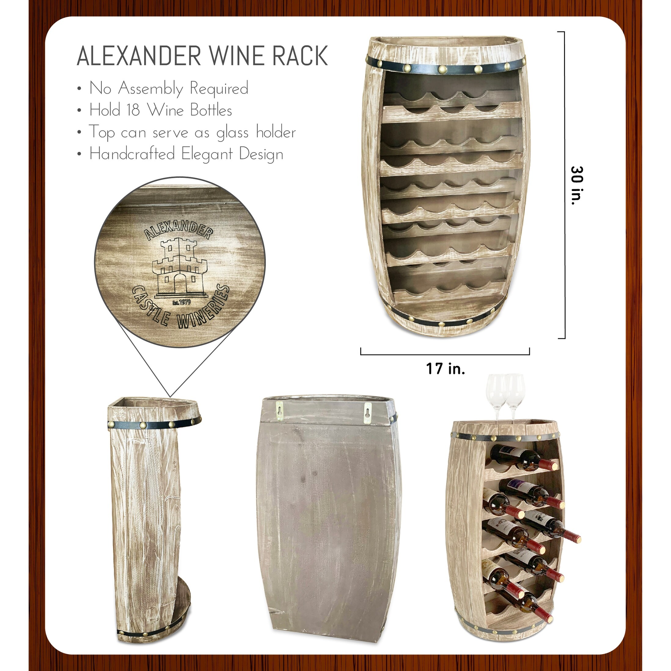 Alexander best sale wine rack
