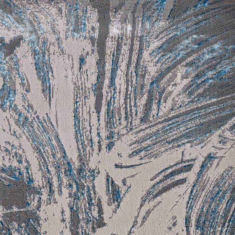 Silver Orchid Monel Ocean Blues Contemporary Rug