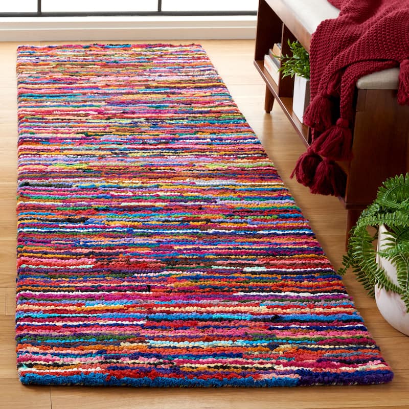SAFAVIEH Handmade Nantucket Adelyne Contemporary Cotton Rug