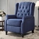 preview thumbnail 12 of 11, Pushback Recliner Chair, Fabric Armchair Push Back Recliner with Rivet Decoration, Single Sofa Accent Chair