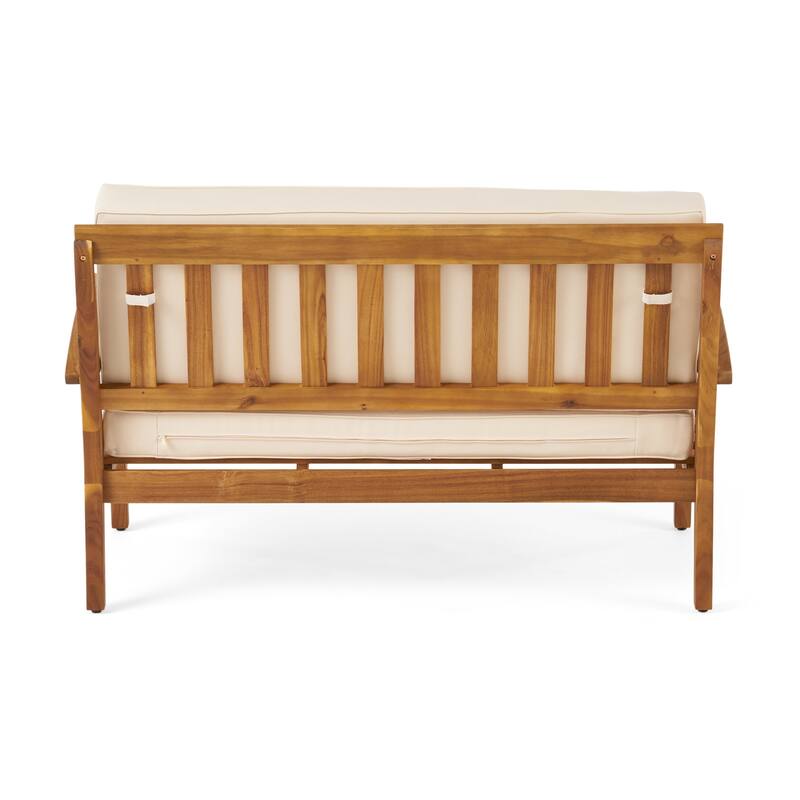 Peyton 4-piece Outdoor Wooden Chat Set by Christopher Knight Home