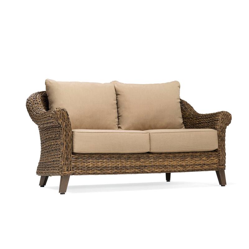 Cayman Sunbrella Loveseat, Heritage Brown
