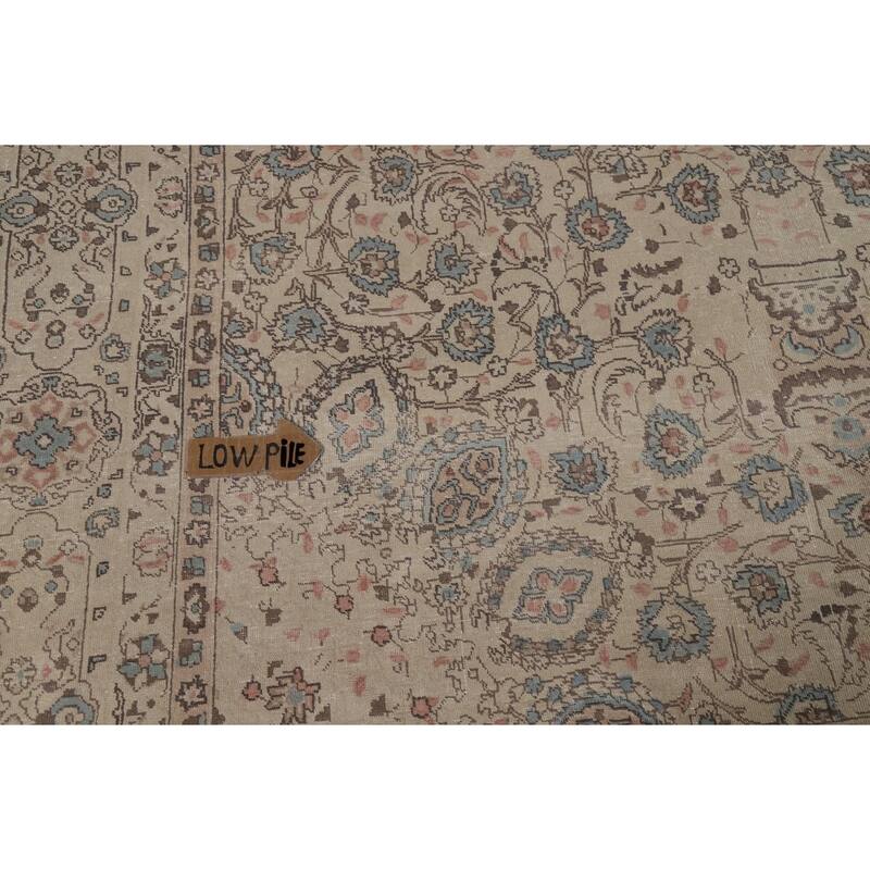 Floral Tabriz Persian Area Rug Oriental Handmade Wool Carpet - 7'4"x 10'9"