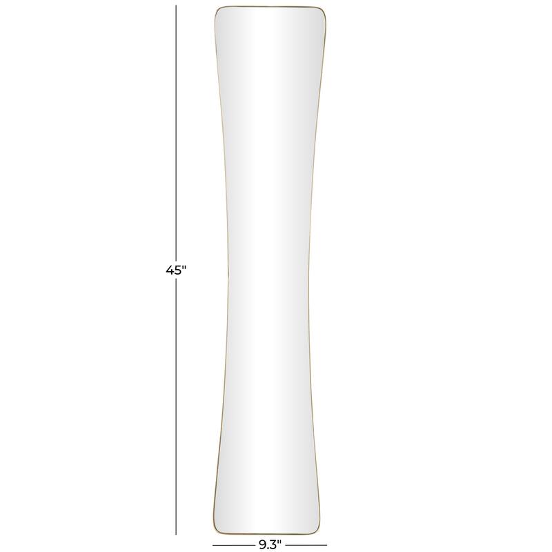 Black or Gold Metal Tall Abstract Room Wall Mirror