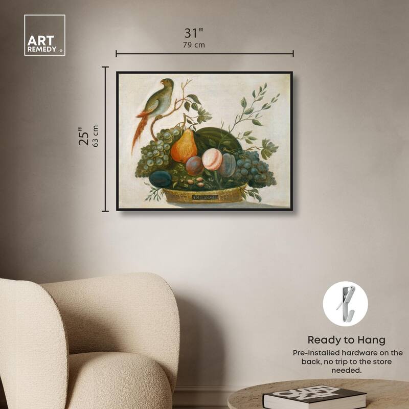 Randall Fruit with Parrot 1777 Canvas by Art Remedy