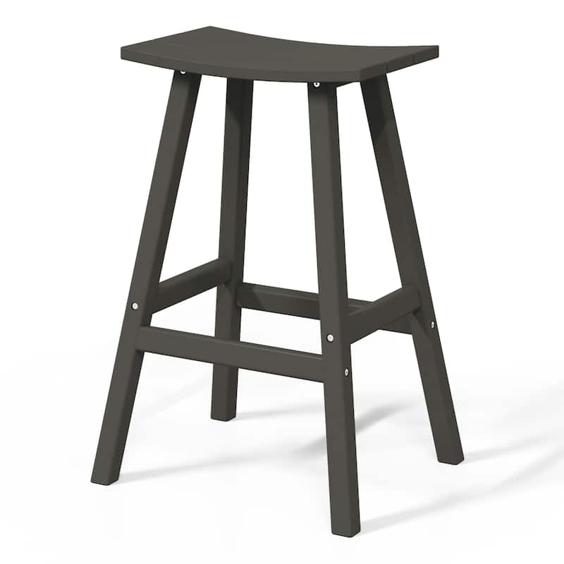 Laguna Hdpe All Weather Outdoor Patio 29" Saddle Seat Bar Stool