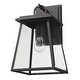 preview thumbnail 7 of 6, Broughton 1 Light Outdoor Wall Sconce - Black