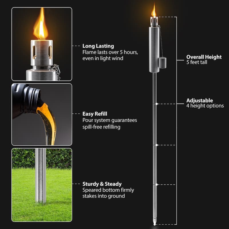Matney Outdoor Decorative Torch Lights