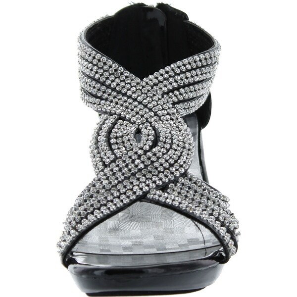 shoes with rhinestones on them