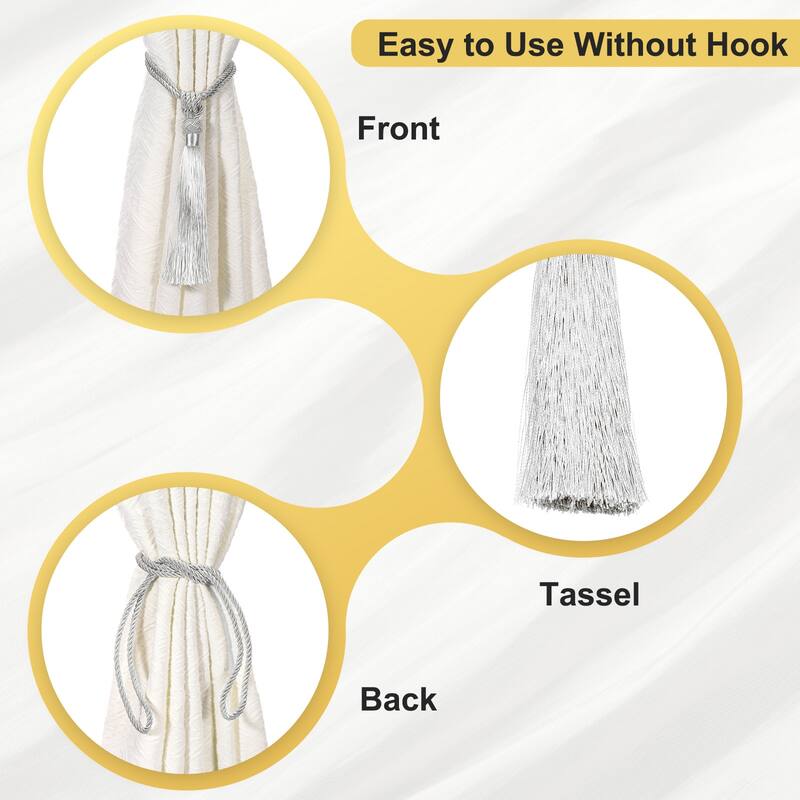 Handmade Elegant Curtain Tiebacks with Tassel