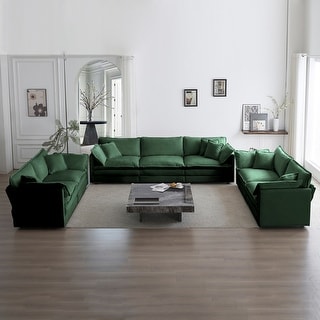 3-Piece Sofa Set Oversized Sofa Comfy Deep Seat Sofa Couch - Bed Bath ...