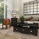 preview thumbnail 3 of 15, Brown Teak Wood Handmade Upholstered Leather Stool with Wood Legs