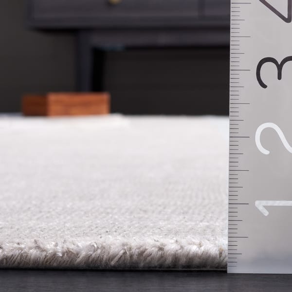 dimension image slide 0 of 3, SAFAVIEH Mirage Miljeta Contemporary Viscose Rug