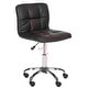 preview thumbnail 6 of 4, Safavieh Brunner Black Desk Chair - 18.3" x 21.9" x 31.5"