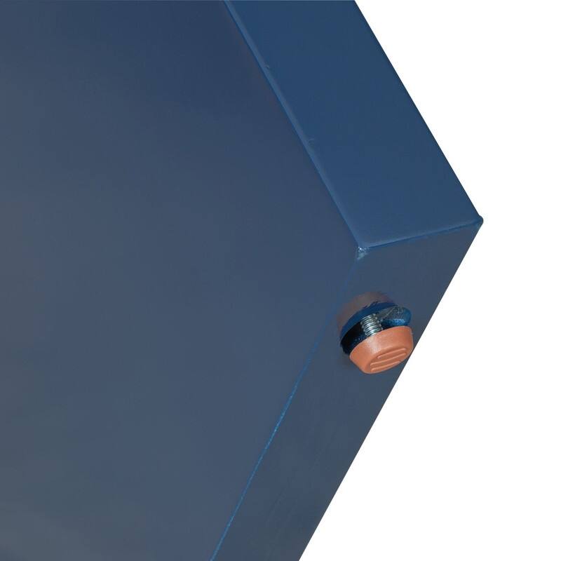 U-Style Large Console Table, Stylish Entryway Table with Geometric Design and Adjustable Feet