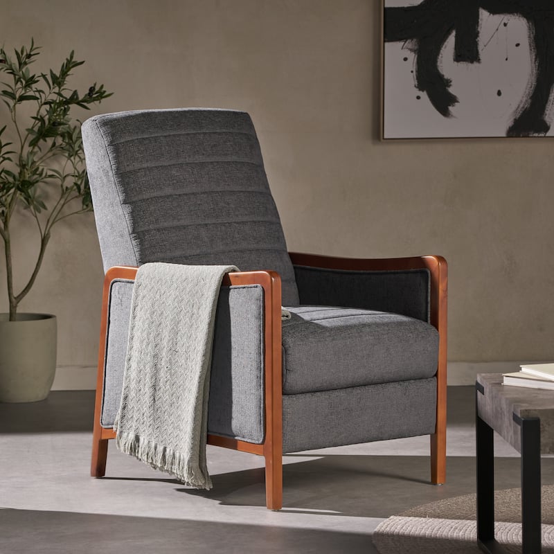 Mid-centuty Modern Recliner Chair,Push-back Recliner