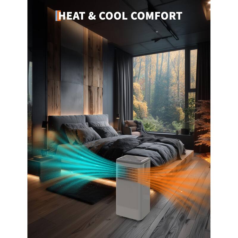 10000 BTU Portable Air Conditioner with Heater & Dehumidifier
