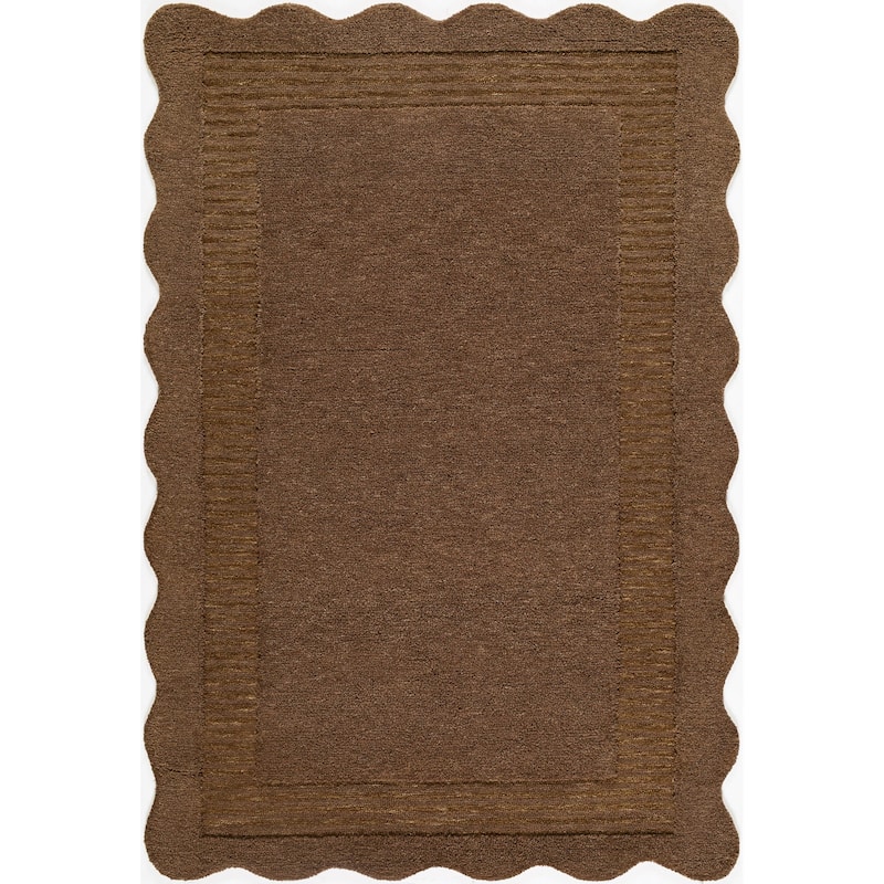 Livabliss Scalloped Modern & Contemporary Area Rug