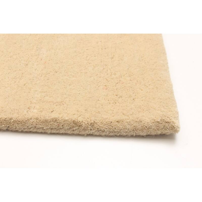 ECARPETGALLERY Hand Tufted Timeless Olive Wool Rug - 5'2 x 7'9