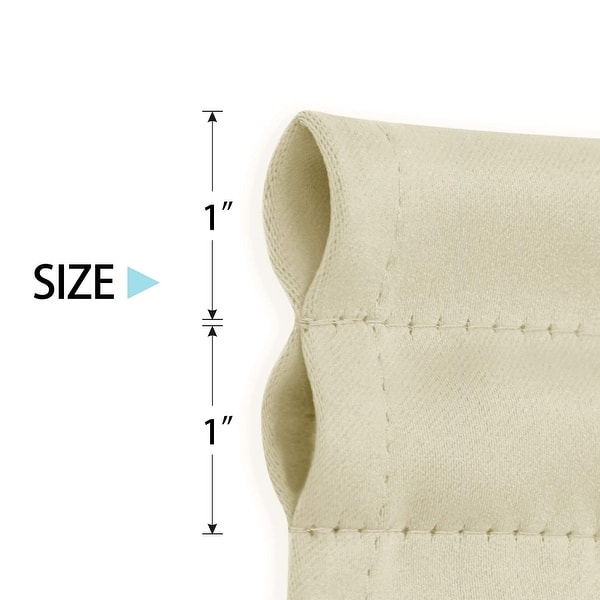 dimension image slide 3 of 13, Deconovo French Door Curtain with Rod Pocket and Tieback 1 Panel