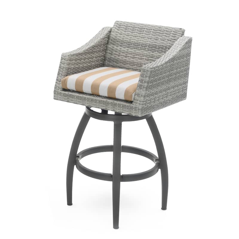Cannes 5 Piece Sunbrella Outdoor Patio Barstool Set