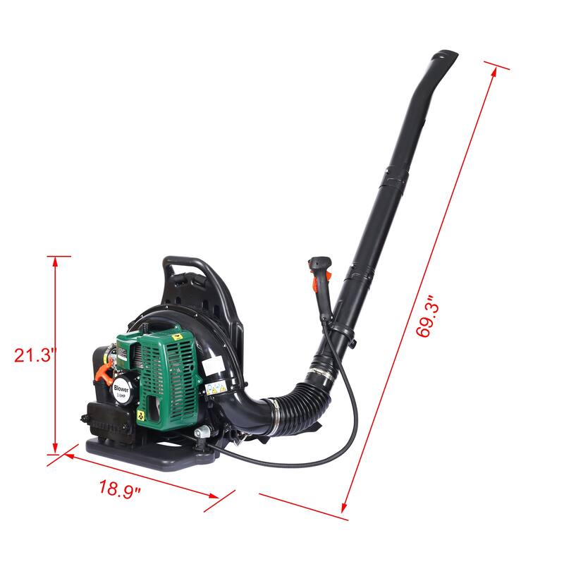 Gas Powered Leaf Blower,Backpack Leaf Blower, 63.3CC 2-Stroke Engine