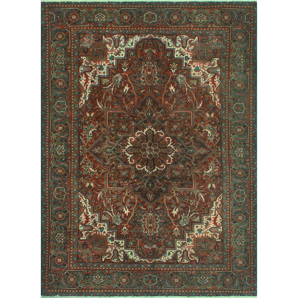 Fine Vintage Heriz Hjalmar Burgundy/Charcoal Rug - 6'7" x 9'2"