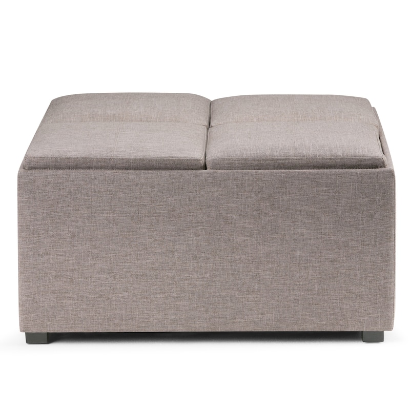 WYNDENHALL Franklin Wide Contemporary Table Ottoman