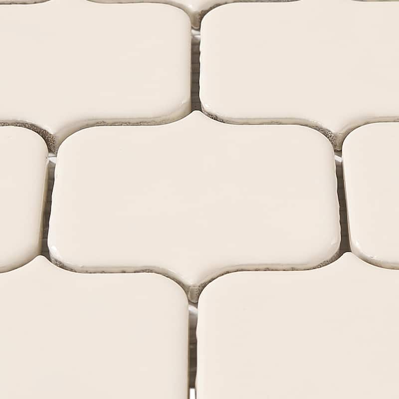 Modern Arabesque Glossy Porcelain Mosaic Tile
