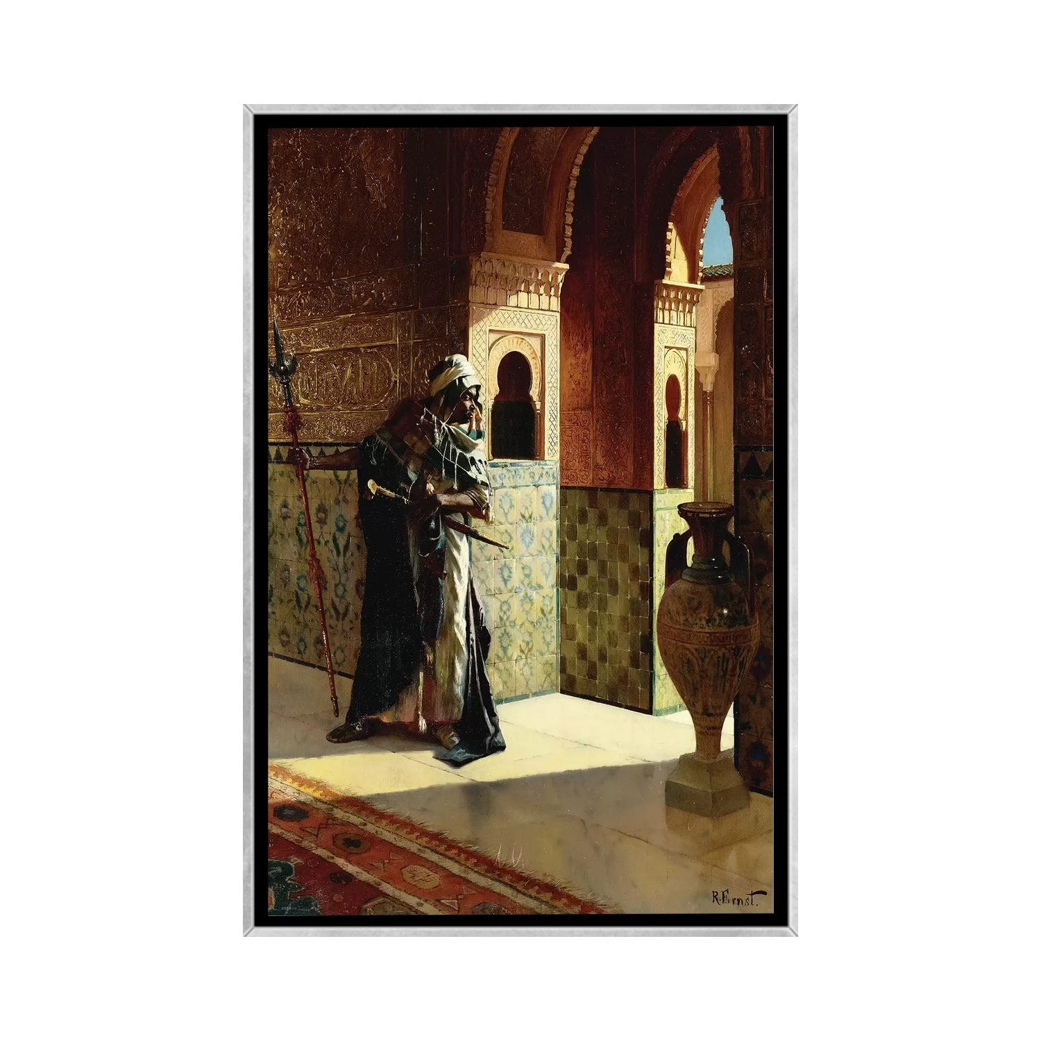 iCanvas "The Moorish Guard, The Alhambra" by Rudolphe Ernst Framed
