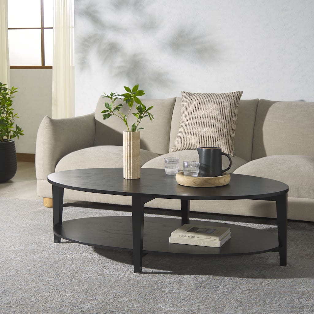 SAFAVIEH Couture Leonardi Oval Coffee Table - 54"W x 31"D x 16"H