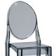 preview thumbnail 16 of 18, Set of 2 Modern High Back Side Armless Bar Stools With Backs Chairs For Kitchen Island Home Indoor Outdoor Patio Clear