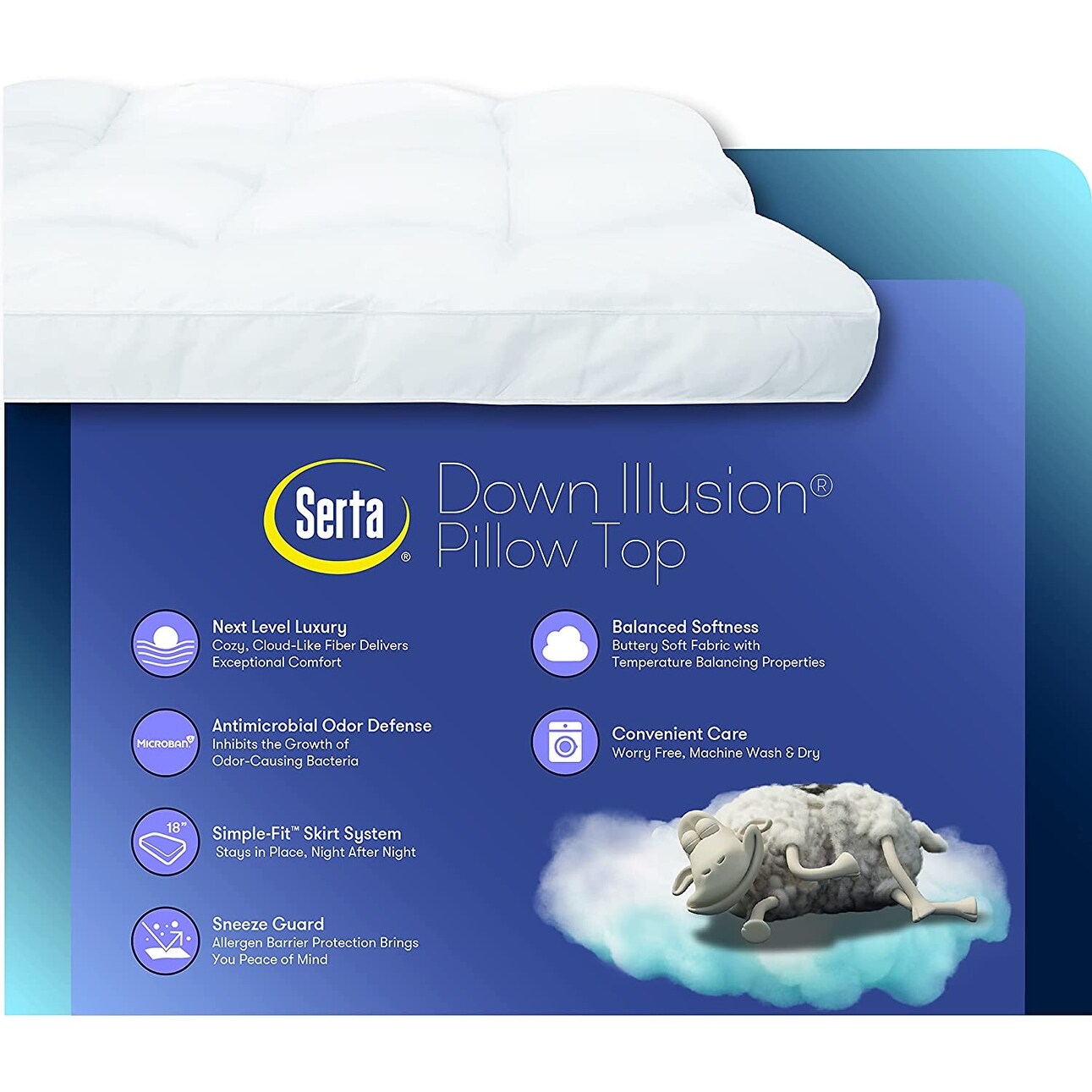 Serta perfect sleeper down illusion pillow discount