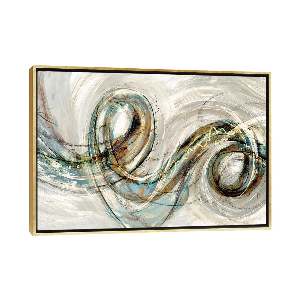 iCanvas "Swirly Whirly II" by PI Studio Framed Canvas Print