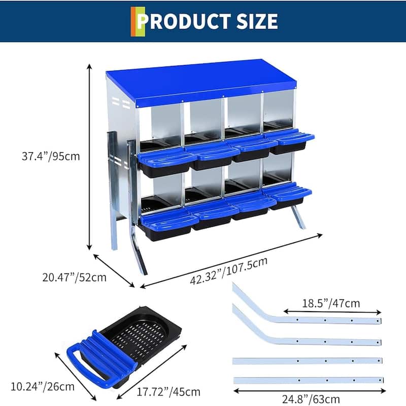 Metal Chicken Nesting Box