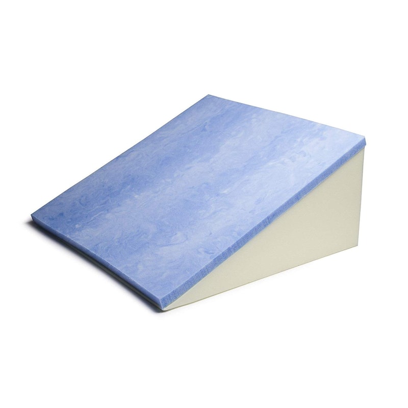 Avana Bed Wedge 12" Acid Reflux Pillow with Cooling Gel Memory Foam - White