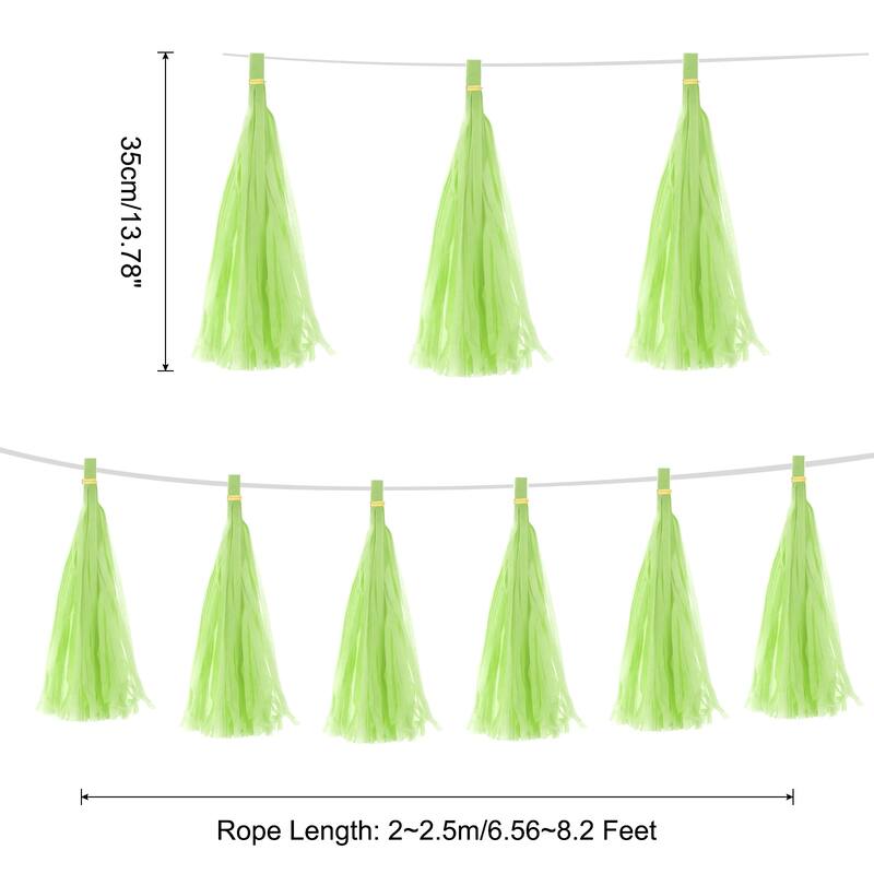 25Pcs Tassel Garland Banner with Rope