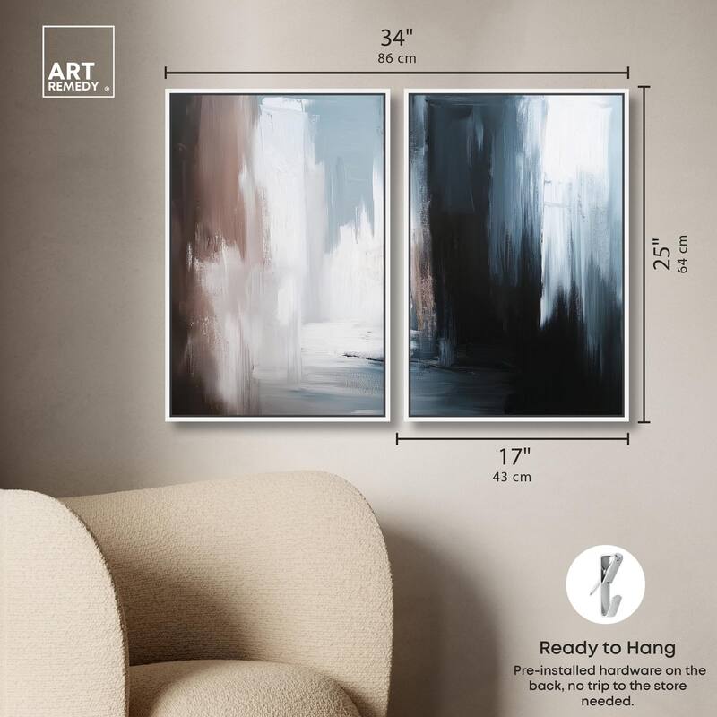 Chiaroscuro Canvas Set of 2 by Art Remedy